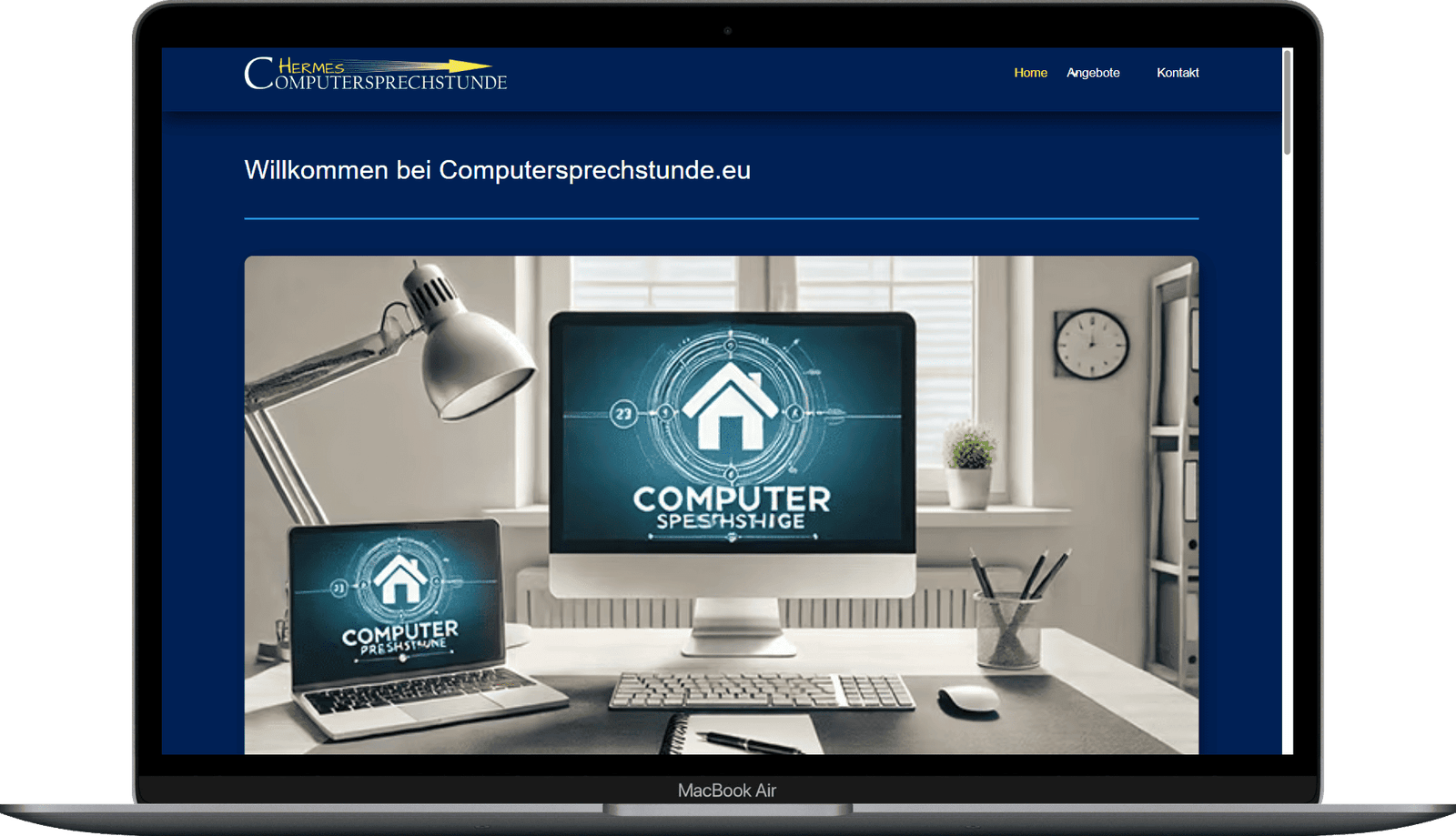 Screenshot von Computersprechstunde.eu